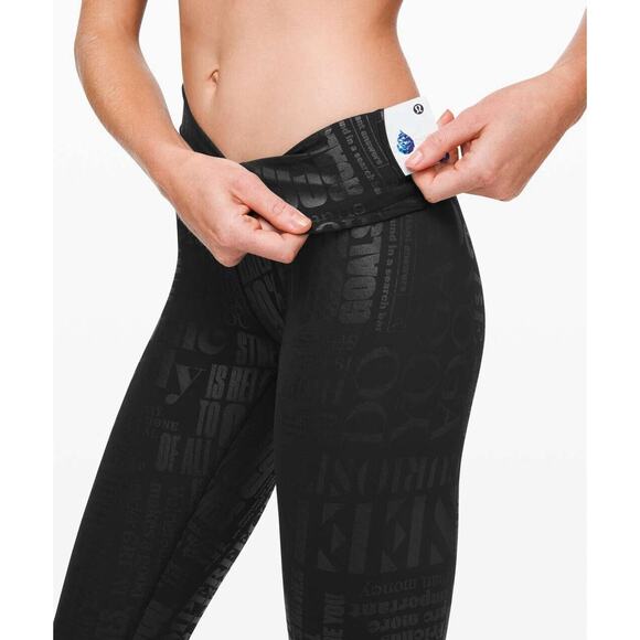 Lululemon Wunder Under High-Rise Crop 23" *Full-On Luxtreme Manifesto Sz 2 - Picture 3 of 10